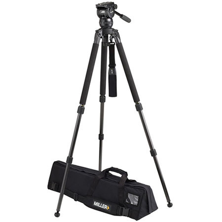 Miller 1876 Compass 12 System w/Fluid Head, Solo DV 2-Stage Aluminum Tripod