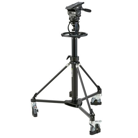 Miller ArrowX 7 Combo Pedestal with Fluid Head and 2x Telescopic Pan Handle with Clamp, 13 to 55 Lbs Capacity