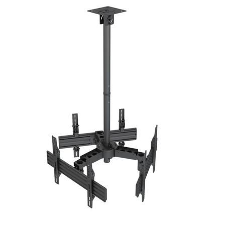 Mount-It! MI-20119 Three-Side Three-Screen Single-Pole Ceiling Mount