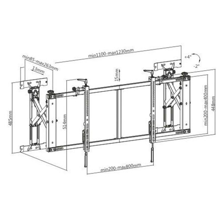 Mount-It! MI-20422 Quick-Assembly Series Video Wall Mount for 50-55" Display