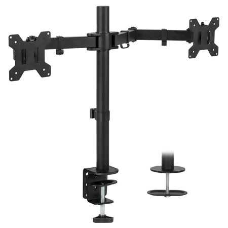 Mount-It! Full Motion Dual Monitor Desk Mount