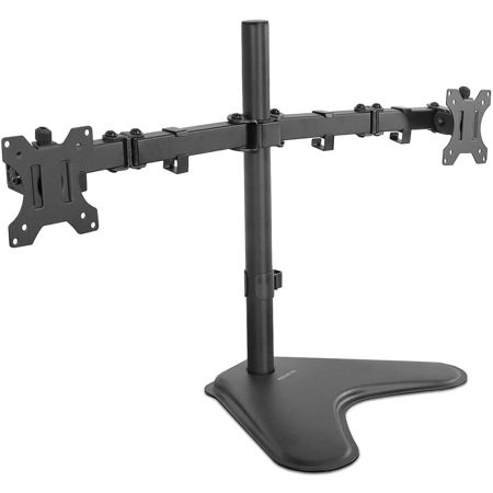 Mount-It! MI-2781B Dual Monitor Desk Stand for 32" Monitors, Black
