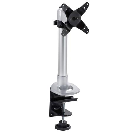 Mount-It! MI-31116 PC Monitor Desk Mount with Height Adjustment Clamp Base, Silver