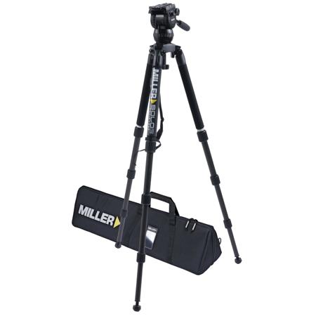 Miller CX2 Fluid Head with Solo-Q 75 4-Section Carbon Fiber Tripod