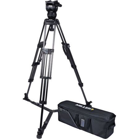 Miller CX2 Fluid Head with 75 Sprinter II 3-Section CF Tripod & Ground Spreader