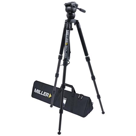 Miller CX8 Fluid Head with Solo-Q 75 4-Section Carbon Fiber Tripod