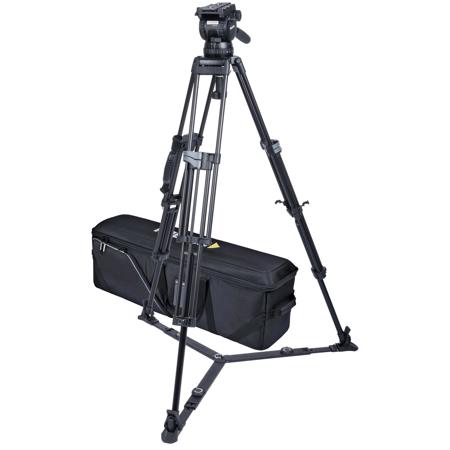 Miller CX10 Fluid Head with Sprinter II 3-Section Al Tripod and Ground Spreader