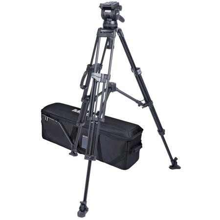 Miller CX10 Fluid Head w/Sprinter II 3-Section Al Tripod and Mid-Level Spreader