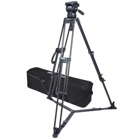 Miller CX10 Fluid Head with Sprinter II 2-Section Al Tripod and Ground Spreader