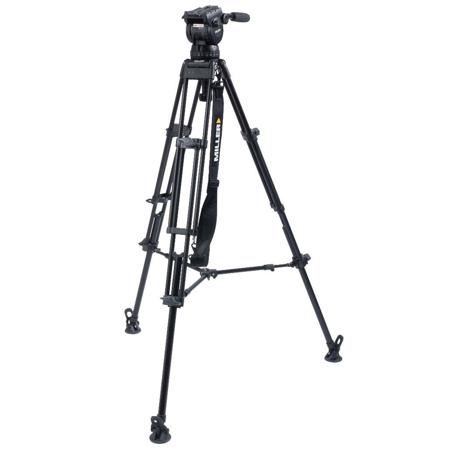 Miller CX14 Toggle 3-Section Al Tripod w/Fluid Head and Mid-Level Spreader