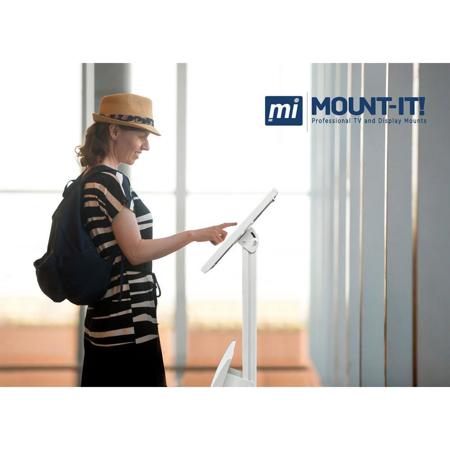 Mount-It! MI-3770 iPad Anti-theft Floor Stand Mount with Catalog Holder