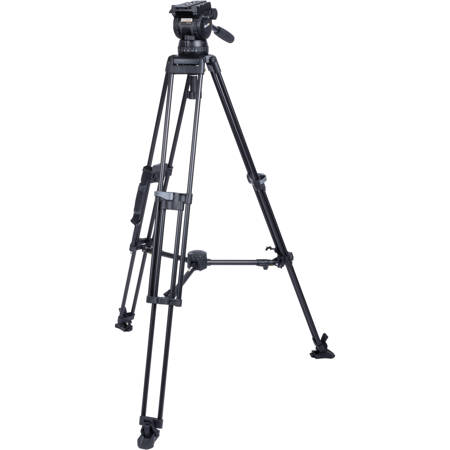 Miller CX14 Sprinter II 2-Section Al Tripod w/Fluid Head,Mid-Level Spreader