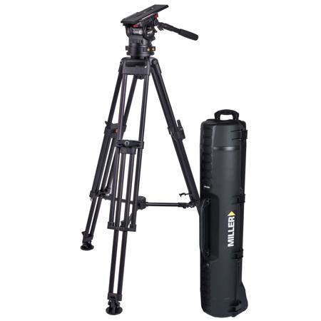 Miller CiNX 3 HDC 100 2-Section Al Tripod w/Fluid Head,Mid-Level Spreader