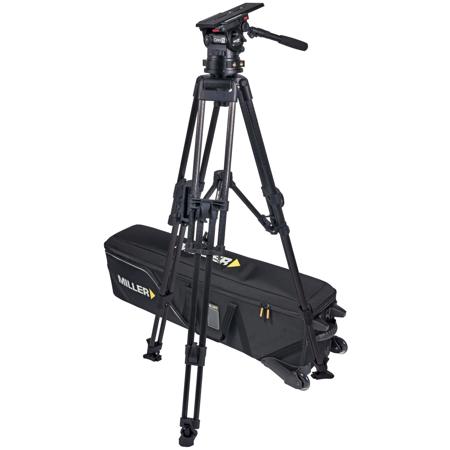 Miller CiNX 5 HD 100 3-Section CF Tripod w/Fluid Head, Mid-Level Spreader