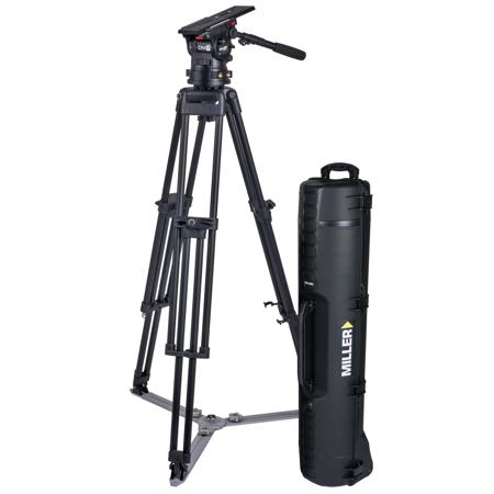 Miller CiNX 7 HDC 100 2-Section Al Tripod w/Fluid Head & Ground Spreader