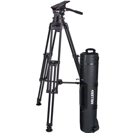 Miller CiNX 7 HDC 150 2-Section Aluminum Tripod System with CiNX 5 Fluid Head and Mid-Level Spreader