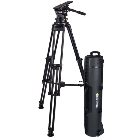 Miller CiNX 7 HDC MB 2-Section Al Tripod w/Fluid Head, Mid-Level Spreader