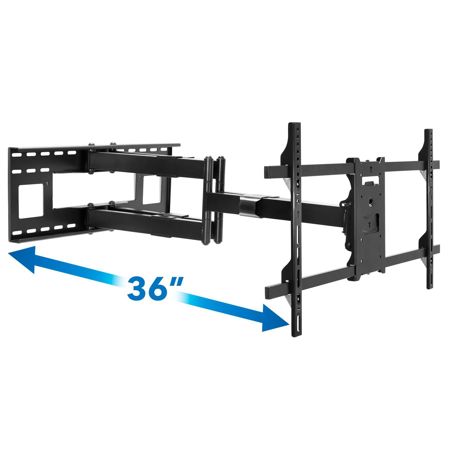Mount-It! MI-392 Dual Arm TV Wall Mount with Extra Long Extension for 42-90" TVs