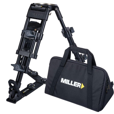 Miller Baby 3-Section Aluminum Alloy Tripod Legs w/100mm Bowl & Ground Spreader