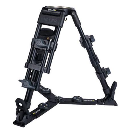 Miller Baby 3-Section Aluminum Alloy Tripod Legs w/100mm Bowl & Ground Spreader