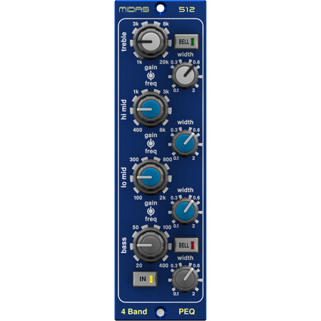 Midas 4-Band Fully Parametric Equalizer (Based on Midas Heritage 3000)