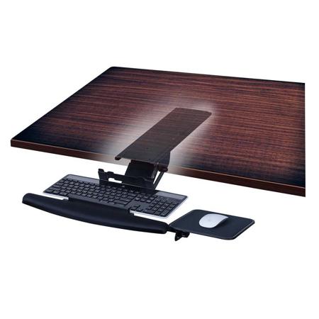 Mount-It! MI-7133 Fully Adjustable Under Desk Keyboard Tray with Spring Assist