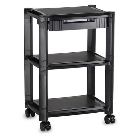 Mount-It! MI-7855 Printer Stand with Wheels and Drawer, 3 Shelves