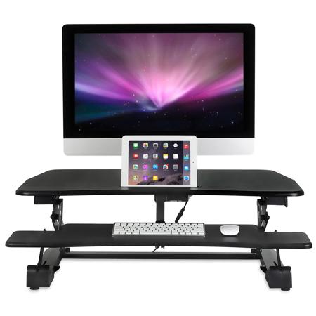Mount-It! MI-7927E Electric Standing Desk Converter with 35" Platform