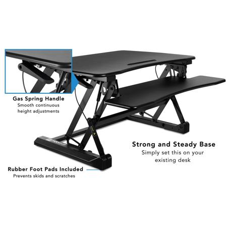 Mount-It! MI-7955 Standing Desk Converter with Keyboard Tray