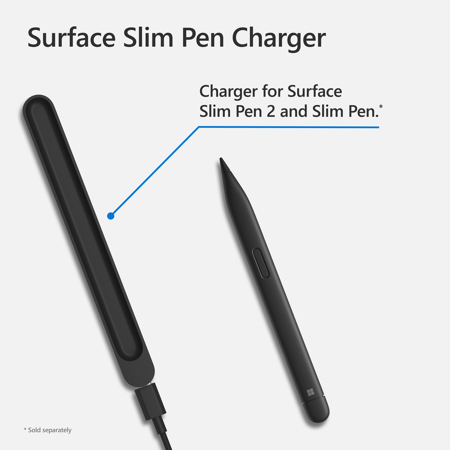 Microsoft Surface Slim Pen 2 Charger, Matte Black