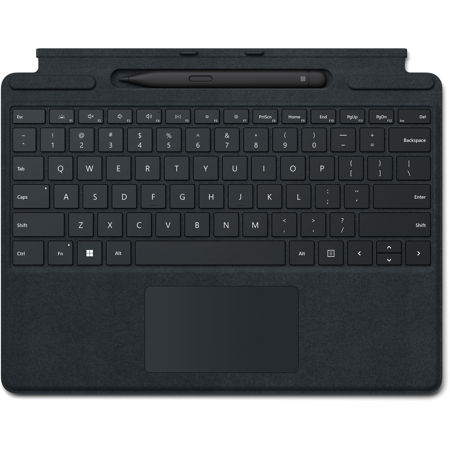 Microsoft Surface Slim Pen 2 w/Surface Pro Signature Type Cover, Black