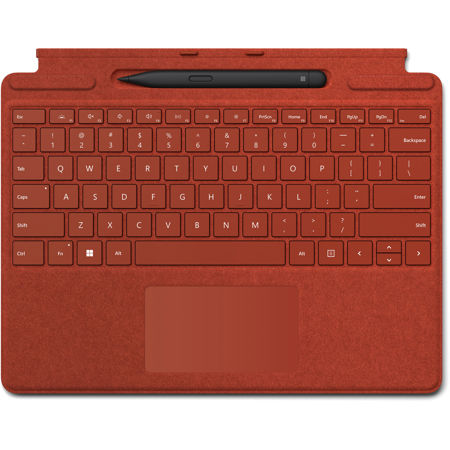 Microsoft Surface Slim Pen 2 w/Surface Pro Signature Cover, Poppy Red