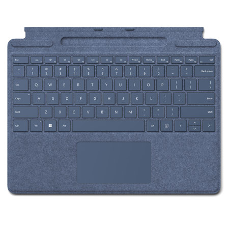 M C S Signature Keyboard with Slim Pen 2 for Surface Pro 8, 9 and X, Sapphire