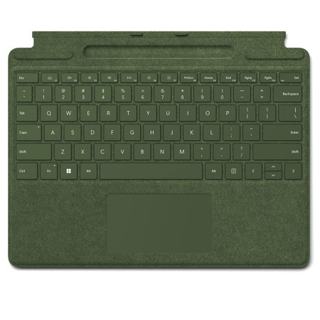 M C S Signature Keyboard for Surface Pro 8, 9 and X, Forest