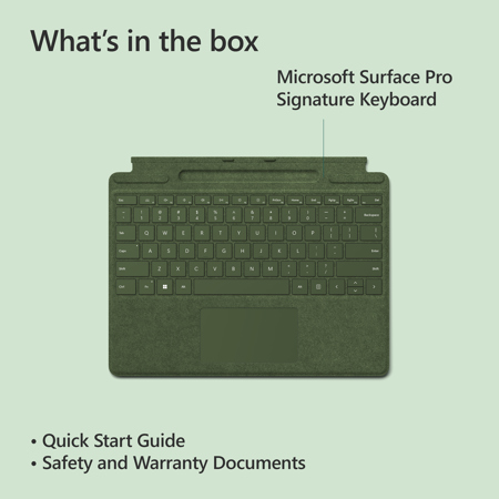 Microsoft Signature Keyboard for Surface Pro 8, 9 and X, Forest