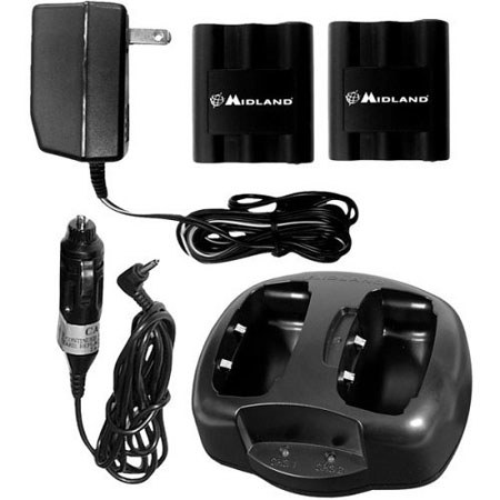 Midland AVP4 Dual Desktop Charger, Batteries for GXT
