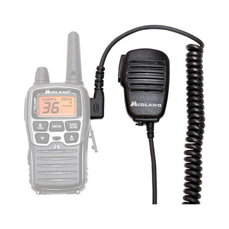 Midland Remote Speaker Microphone with PTT Technology for GMRS Radios
