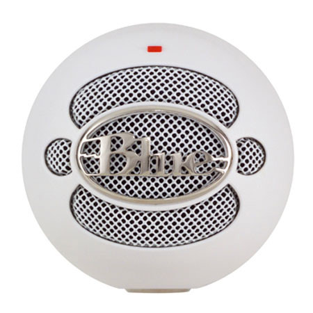 Blue Microphones Snowball, Professional USB Condenser Microphone, White