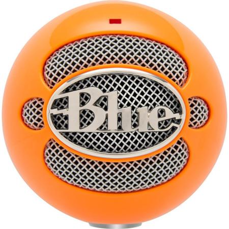 Blue Microphones Snowball, Professional USB Condenser Microphone, Bright Orange