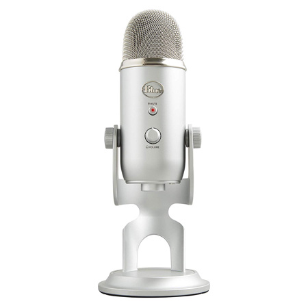 Blue Microphones Yeti Mic with Hindenburg Journalist DAW Podcaster Kit, Silver