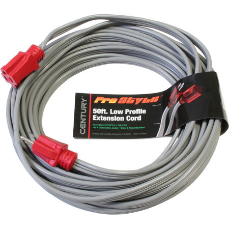 Milspec 50' 12/3 STW ProCap Covered Multi-Outlet Power Distribution Cord, White