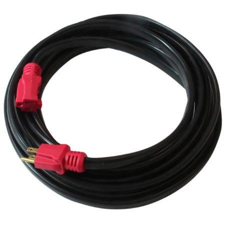 Milspec 25' Convention Center 14/3 Flat Extension Cord, Black / Red