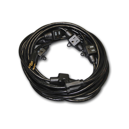 Milspec 52.5' 14-Gauge SJTW 14/3 Multi-Outlet Power Distribution Extension Cord