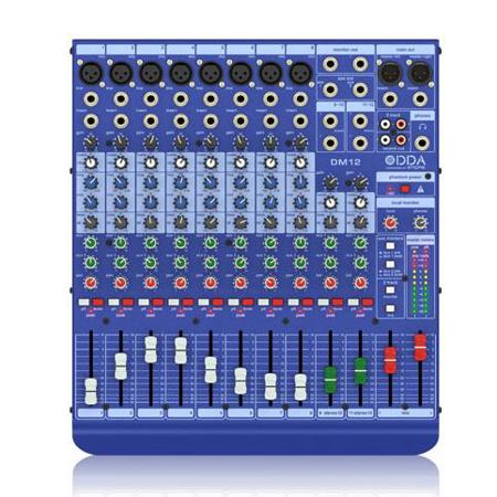 Midas DM12 12 Input Analog Live and Studio Mixer with Microphone Preamplifier