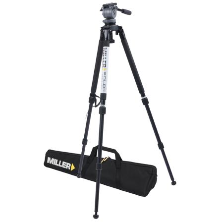 Miller DS20 Fluid Head with Solo-Q 75 3-Section Aluminum Tripod