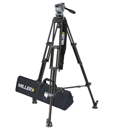 Miller DS20 Fluid Head w/Toggle 3-Section Al Tripod & 512 Above Ground Spreader