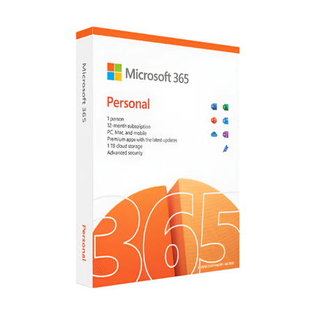 Microsoft 365 Personal Subscription License - 1 PC/Mac, 1 User - 12 Month