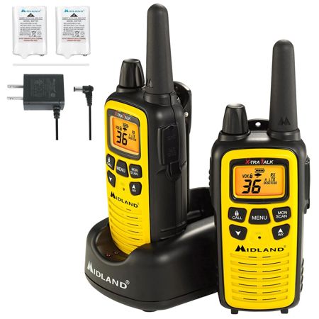 Midland LXT630VP3 36-Channel Two-Way UHF Radio, Yellow, Pair