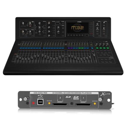 Midas M32 Digital Console - Bundle with Behringer X-LIVE X32 Expansion Card