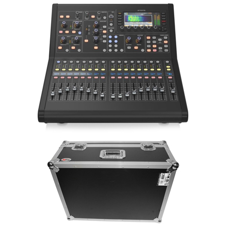 Midas M32R-LIVE 40-Channel Digital Console for Live Performance and Studio Recording, Bundle with XS-MIDM32R Flight Road Case